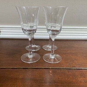 4 Lenox Crystal Allure Wine Glasses Stemware *Slight Chip* + *More Available*